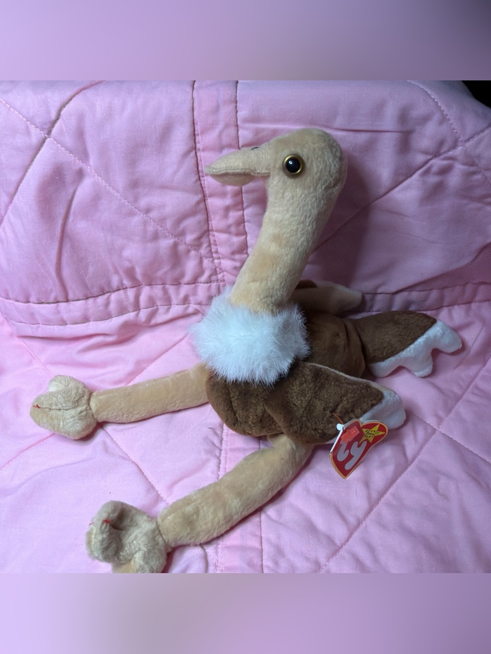 TY Beanie Baby – Stretch the Ostrich (6.5 in)